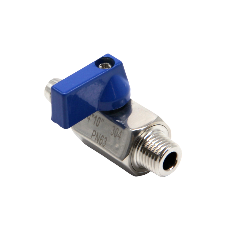 2PCS Ball Valve 1/4" male NPT to Barb 3/8"(OD: 8.5MM) Stainless Steel 304