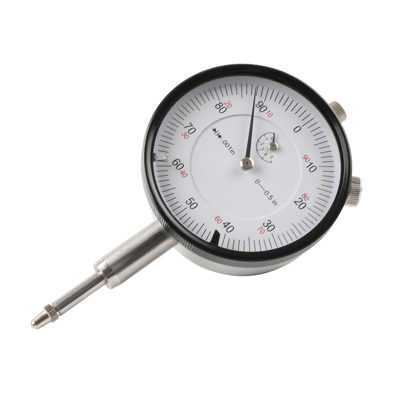 0-1/2" x 0.001" Dial Indicator Lathe Tool High Precision 1/4" Hole