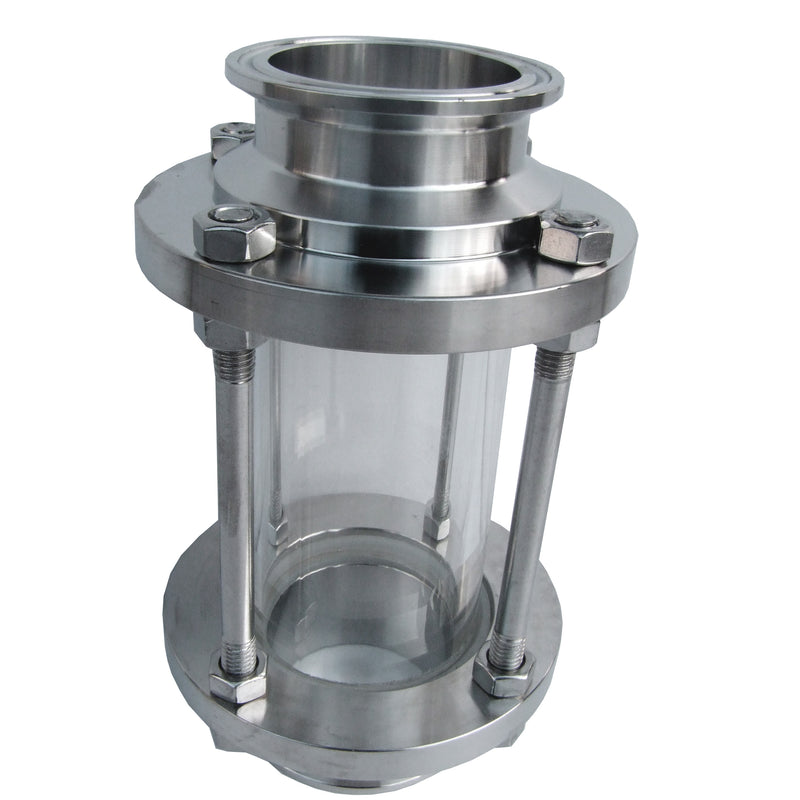 1.5" 39Mm Flow Sanitary Sight Glass Tri-Clamp Stainless Steel 304