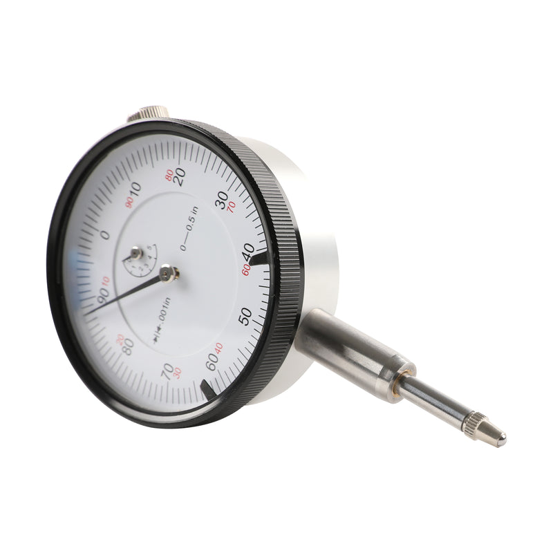 0-1/2" x 0.001" Dial Indicator Lathe Tool High Precision 1/4" Hole