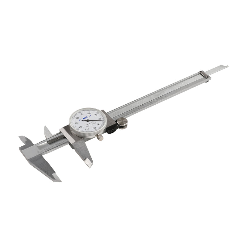 0-6" 4-Way Dial Caliper 0.001" Stainless Steel Shockproof  Measurement with Plastic Case
