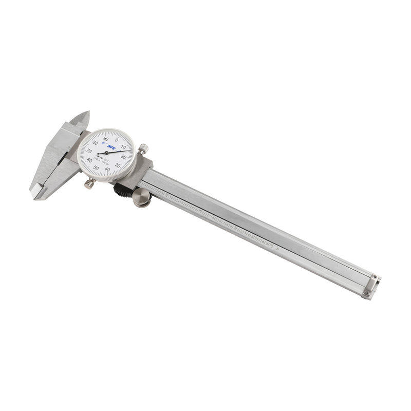 0-6" 4-Way Dial Caliper 0.001" Stainless Steel Shockproof  Measurement with Plastic Case