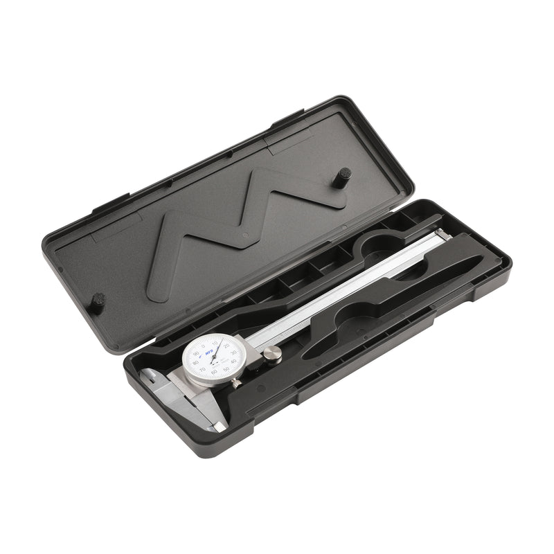 0-6" 4-Way Dial Caliper 0.001" Stainless Steel Shockproof  Measurement with Plastic Case