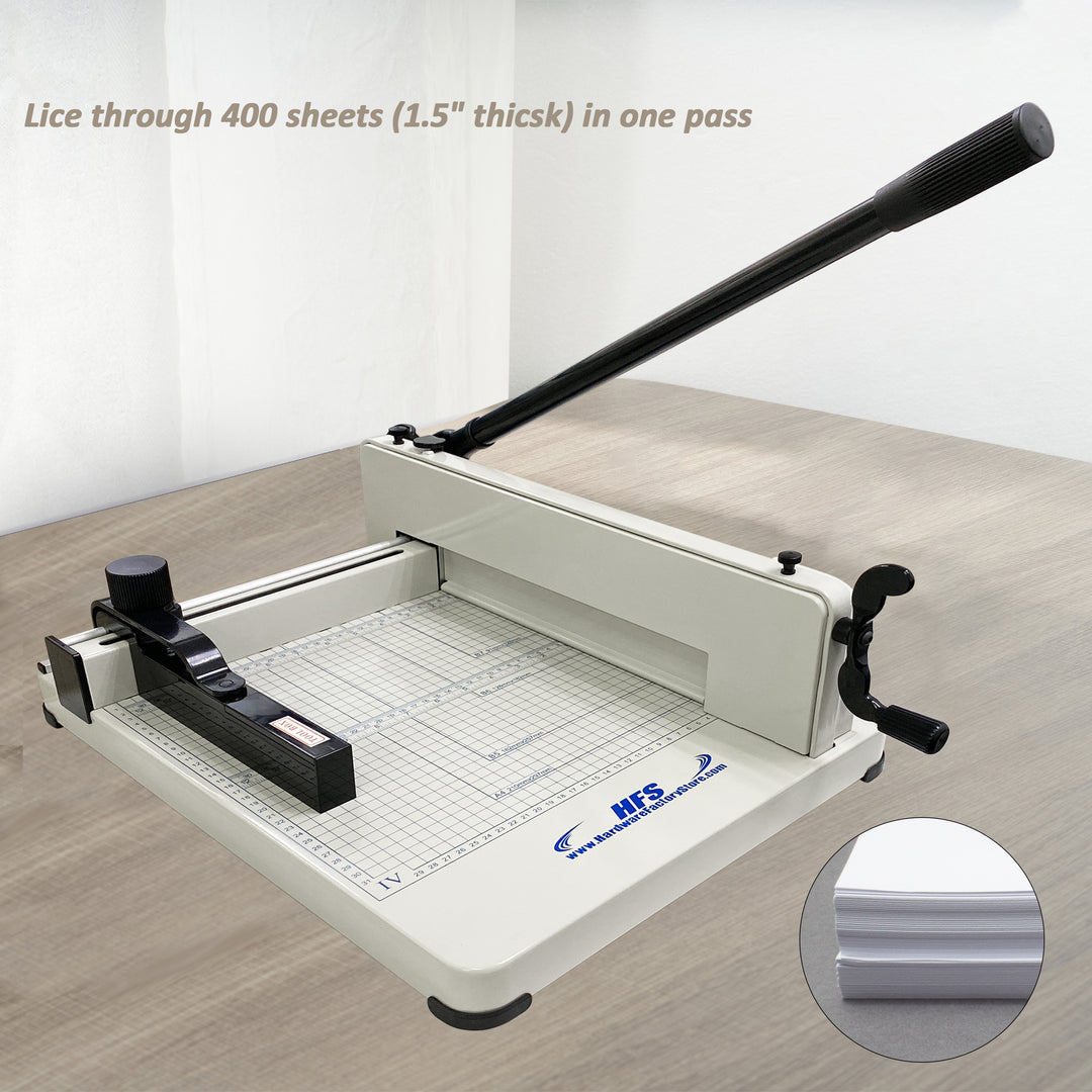 HFS 12'' A4 Heavy Duty Guillotine Paper Cutter – Hardware Factory HFS 12'' A4 Heavy Duty Guillotine Paper Cutter – Hardware Factory