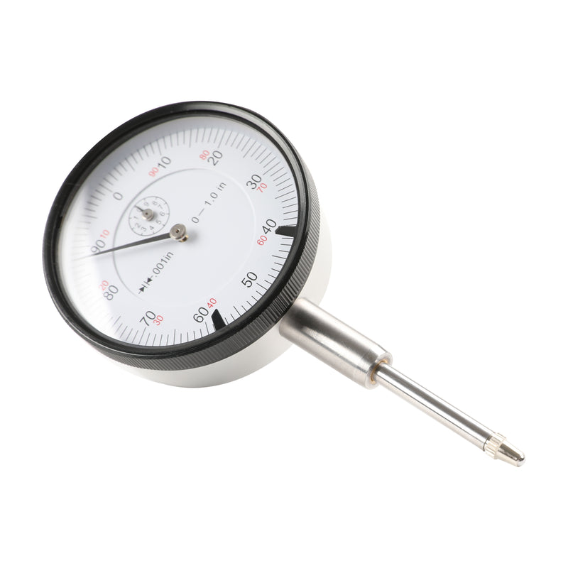 0-1" x 0.001" Dial Indicator Lathe Tool High Precision 1/4" Hole