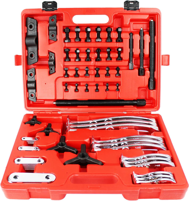 HFS(R 2 jaw and 3 jaw Puller Gear Puller Set – 3in,4in,6in and 8in Removal Tool Kit for Slide Gears, Pulley, and Flywheel