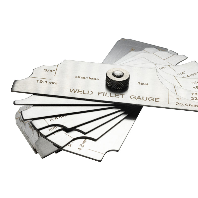 Mg-11 Cam Type Weld Gauge Set (7PCS) 1/8" - 1" (3.2-25.4mm) Etched Welding Inspection Test Ulnar Metric & Inch