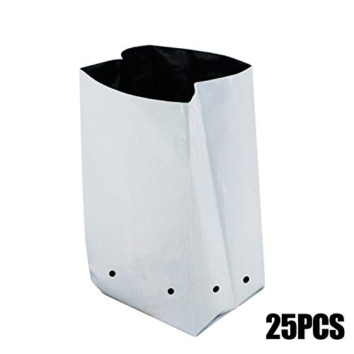 HYDROPONIC DEPOT Black & White Grow Bags Planters Panda Film