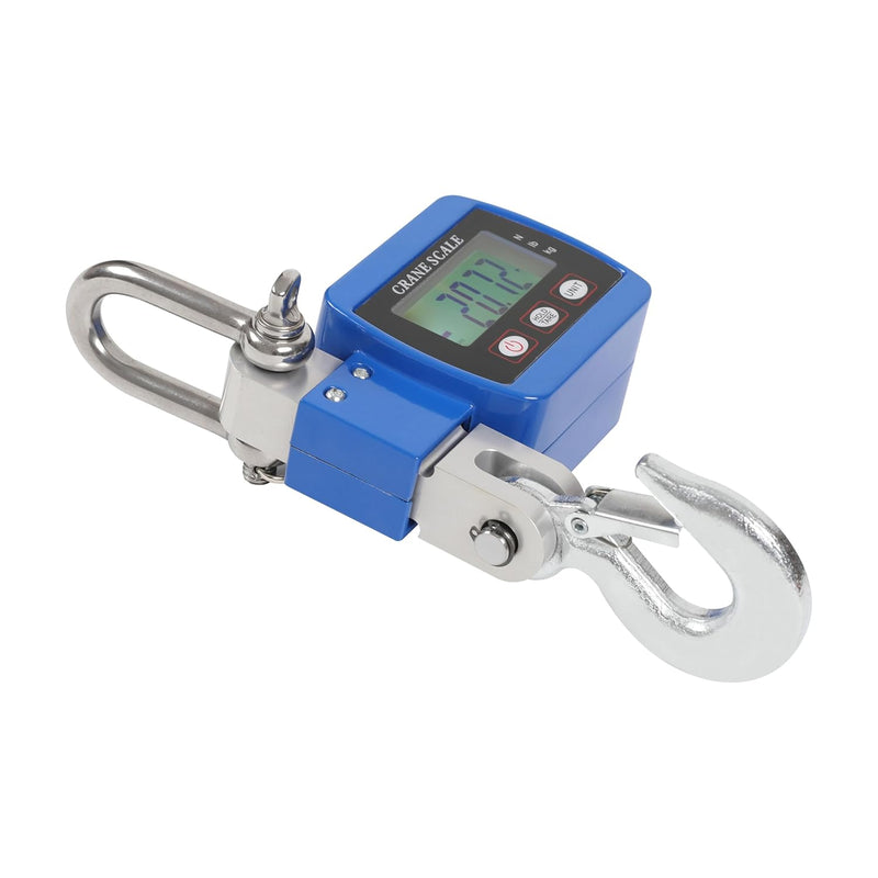 Digital Hanging Crane Scale 500kg/1100lb - Industrial, Heavy Duty, Unit Change Function, for Industrial and Hunting Use