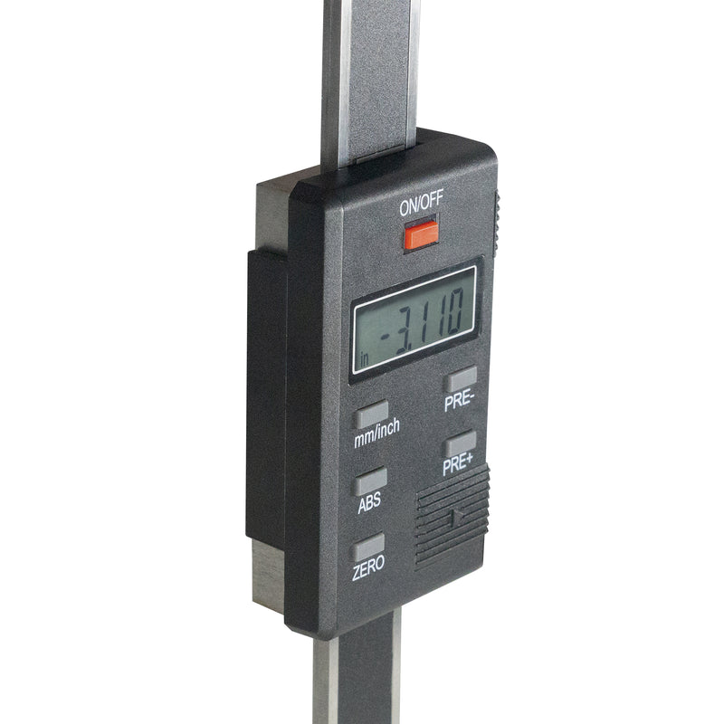 0-6"/0-150mm Vertical Digital Readout DRO Linear Scale - Hardened Stainless Steel, Accuracy ±0.05mm, Resolution 0.01mm