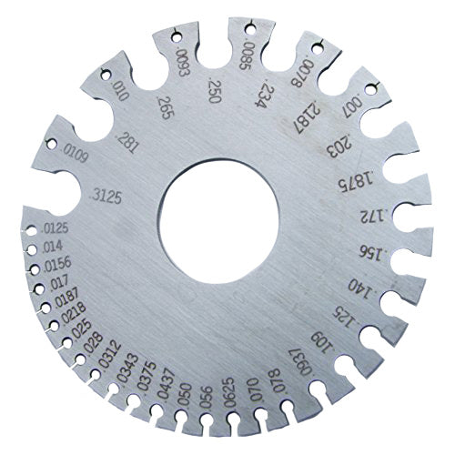 Wire & Sheet Metal Gage Tool Non Ferrous Metal 