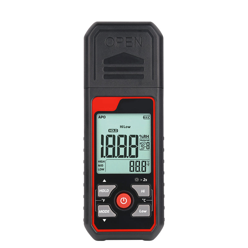 Pin-Type Wood Moisture Meter - 7 Calibration Scales, Backlit LCD Display, Handheld Digital Moisture Tester