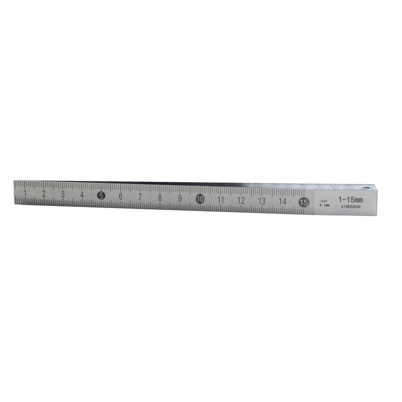 Precision Taper Gauge 0.4-6mm - Carbon Steel Gap Gage, Laser-Scaled Welding Wedge Feeler Hole Measure Tool
