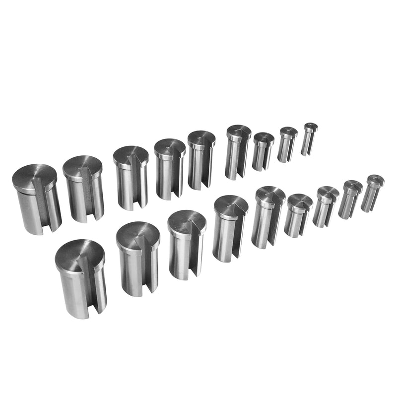 HFS(R) 27PCS Set No.10-10A Combination H.S.S. Keyway Broach Sets in Fitted Box,4 Broaches and 18 bushings Equal 36 Combinations