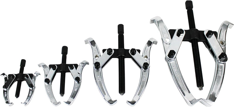 HFS(R 2 jaw and 3 jaw Puller Gear Puller Set – 3in,4in,6in and 8in Removal Tool Kit for Slide Gears, Pulley, and Flywheel