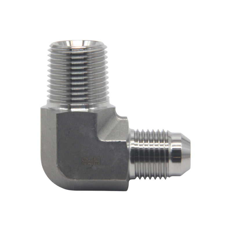 JIC Male to NPT Male Pipe 90 ° Elbow Stainless Steel 304