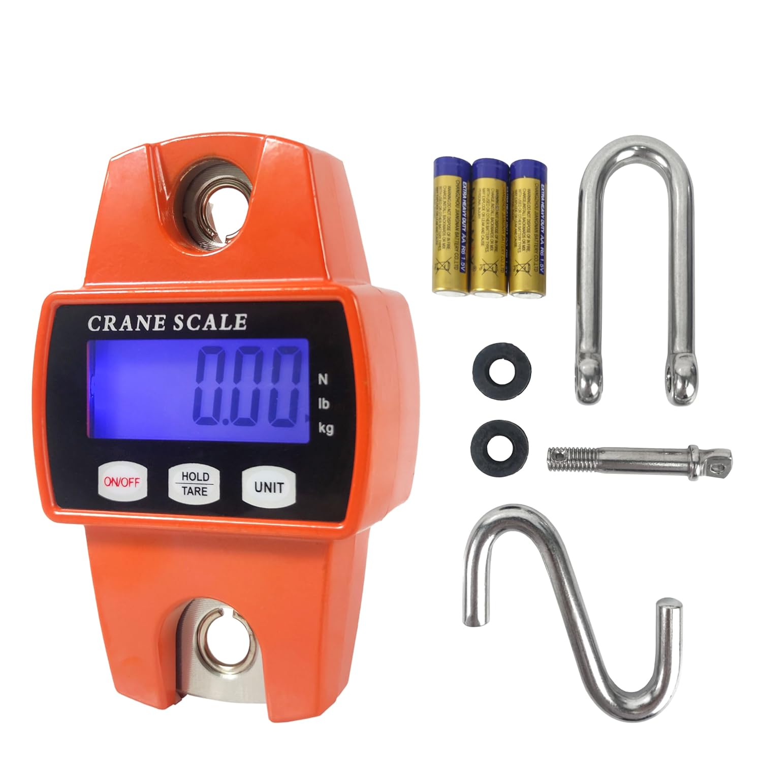 660LB/300KG Heavy-Duty Digital Hanging Crane Scale for Hunting, Farmin ...