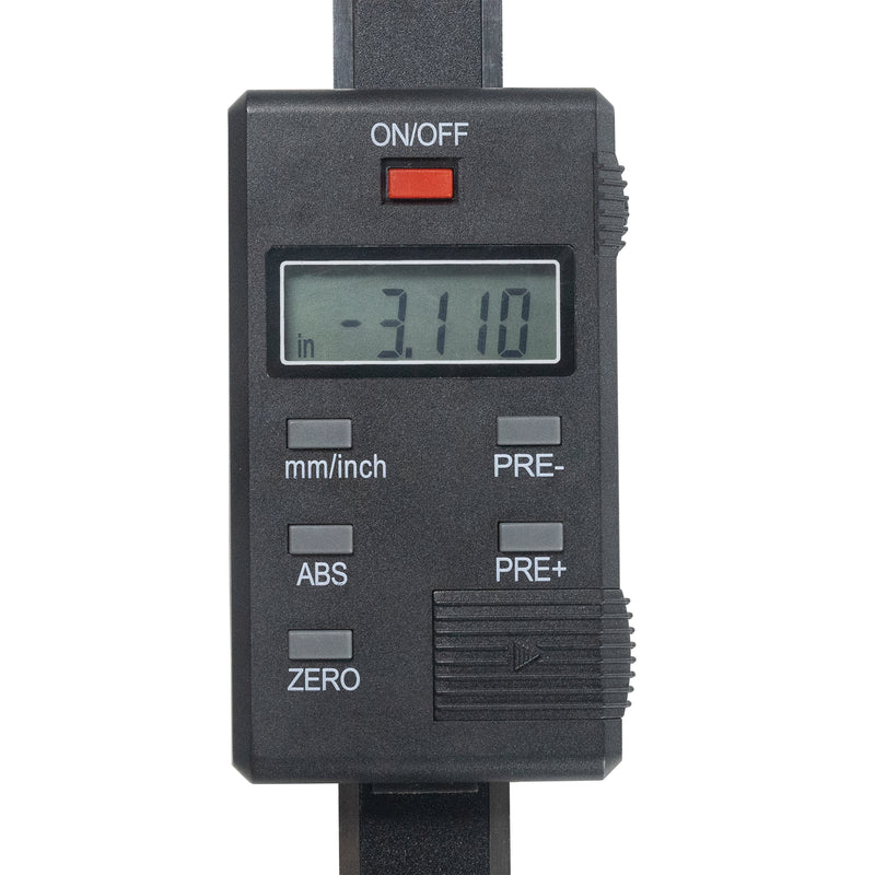 0-6"/0-150mm Vertical Digital Readout DRO Linear Scale - Hardened Stainless Steel, Accuracy ±0.05mm, Resolution 0.01mm