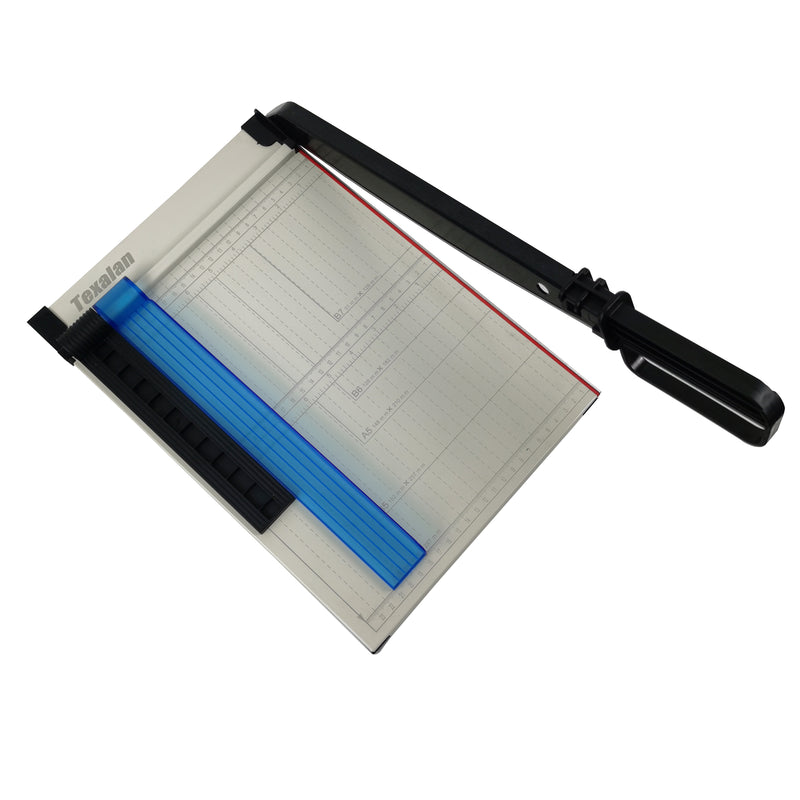 TEXALAN Paper Cutter Letter Size Paper Trimmer 12" Cut Length 12 Sheet Capacity
