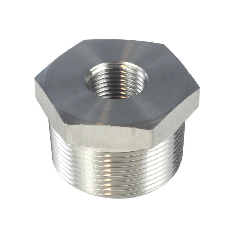 Male NPT to Female NPT Hex Reducing Bushing Stainless Steel 304