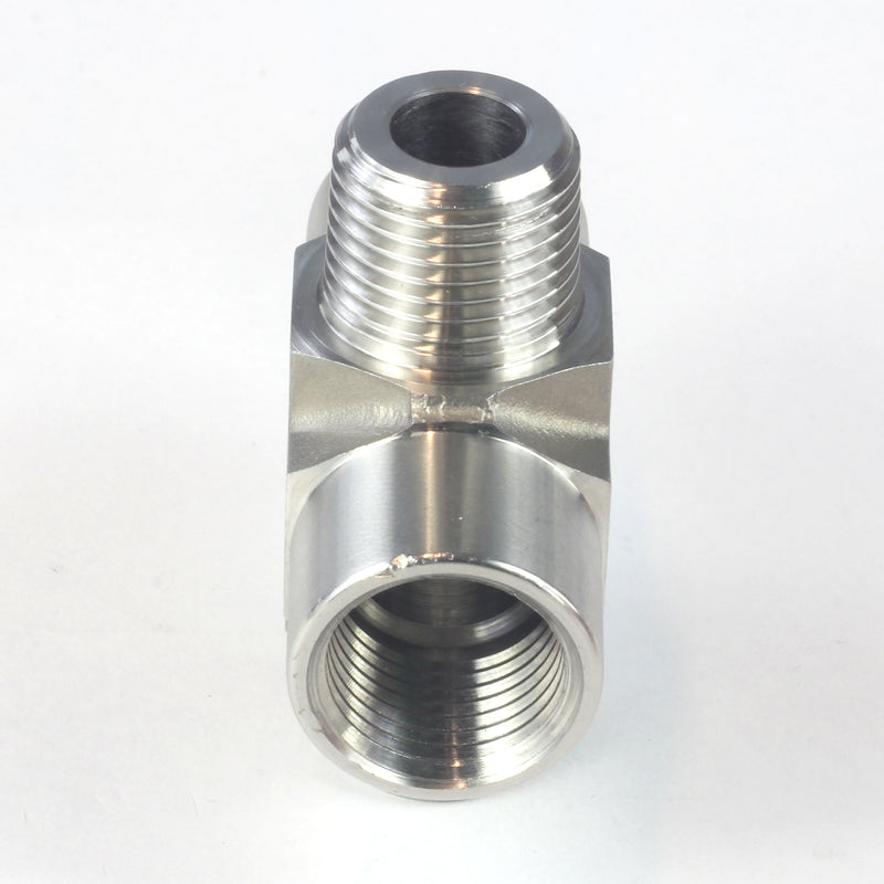 NPT Thread Pipe Fitting 4 Way Cross (M x F x M x F) Stainless Steel 304