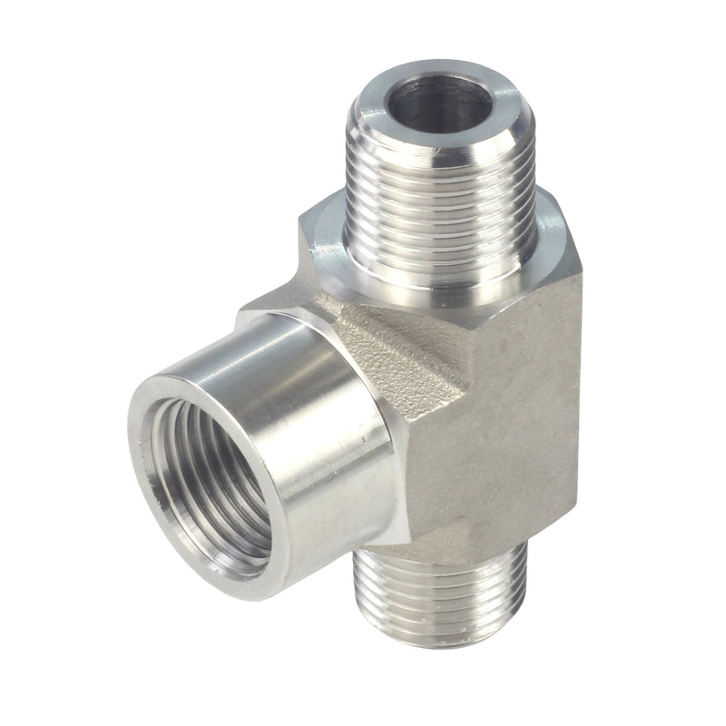 FORGED Pipe Fitting Street Tee MNPT x FNPT x MNPT Stainless Steel 304