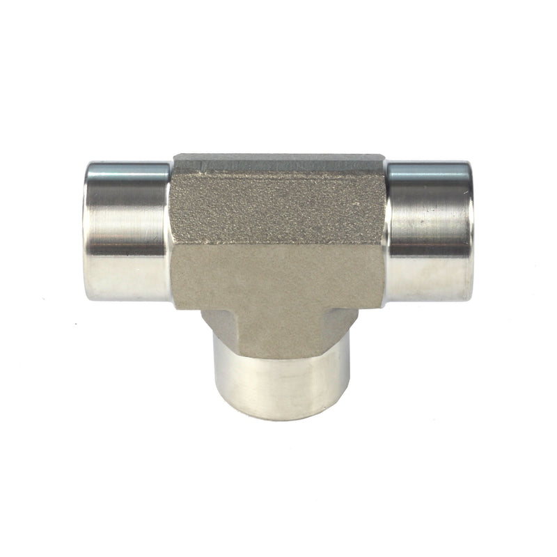 Female NPT 3 Way Tee Fittings Stainless Steel 304