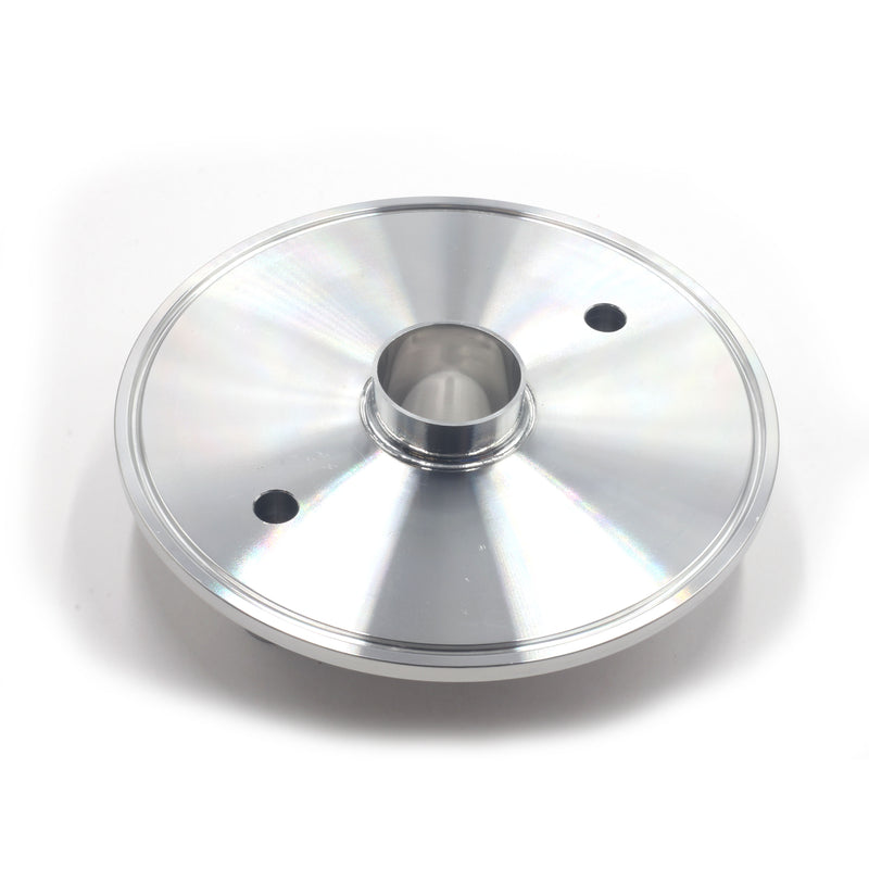 6" Tri Clamp Lid w/ 6" TC x 1.5" TC x (2) 1/4" FNPT Stainless Steel 304