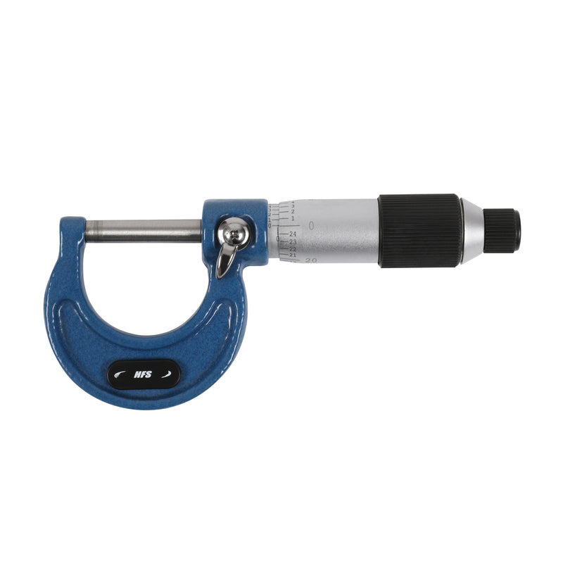 0-1" Range .0001" Graduation Solid Metal Frame Outside Micrometer Plastic Case