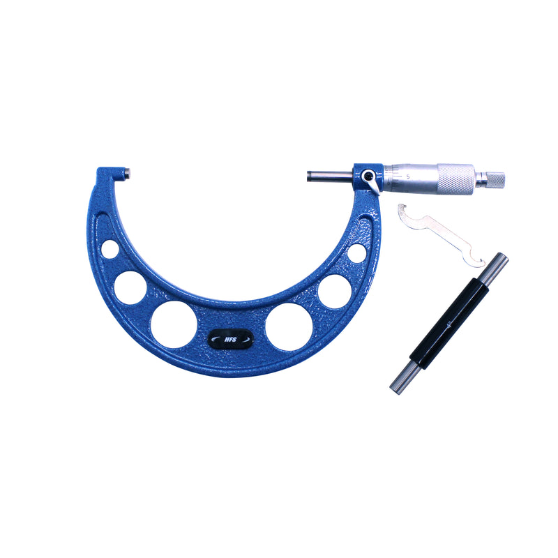 4-5" x 0.0001" Solid Metal Frame Outside Micrometer with Plastic Case