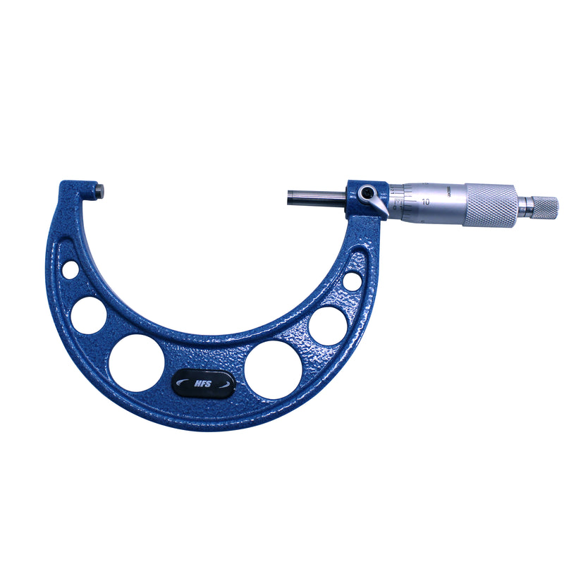 4-5" x 0.0001" Solid Metal Frame Outside Micrometer with Plastic Case