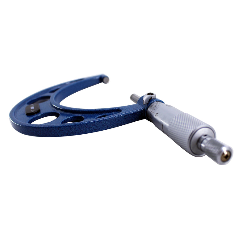 5-6" x 0.0001" Solid Metal Frame Outside Micrometer with Plastic Case