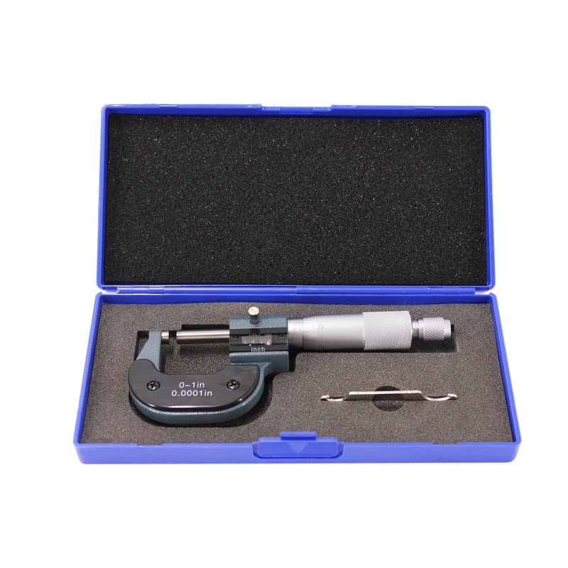 1" Digital Outside Micrometer Digit Counter Carbide Tips 0.0001"