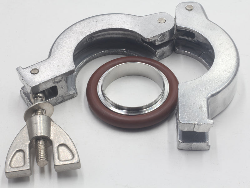 KF/NW Stainless Steel Centering Ring - BUNA Gasket