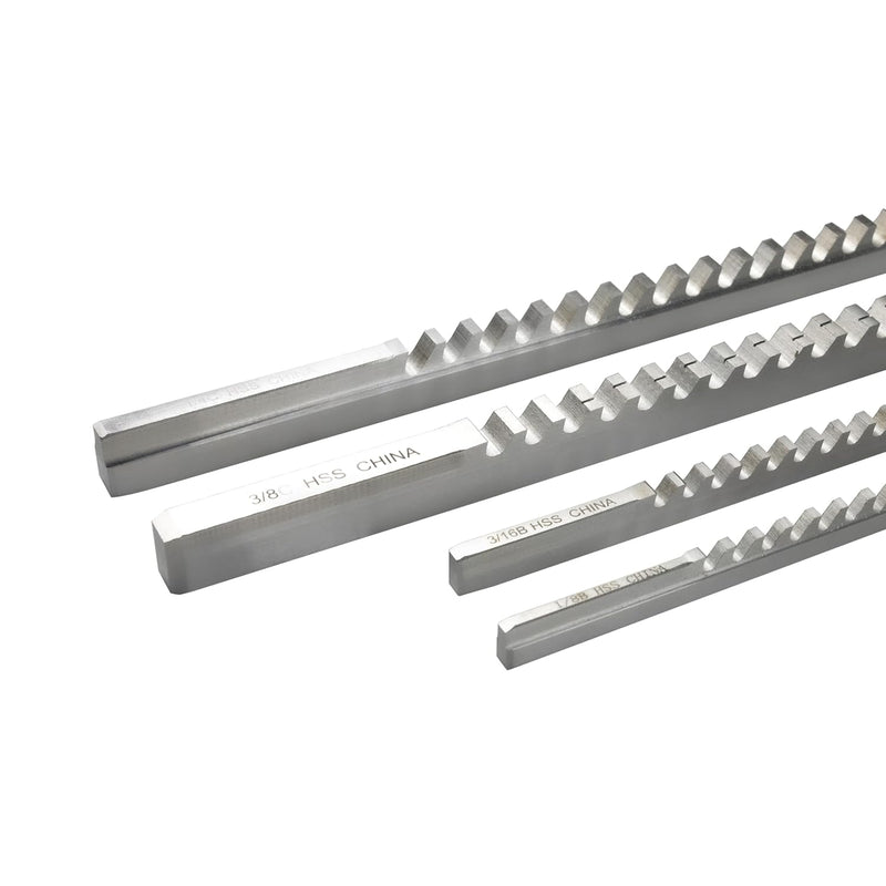 HFS(R) 27PCS Set No.10-10A Combination H.S.S. Keyway Broach Sets in Fitted Box,4 Broaches and 18 bushings Equal 36 Combinations