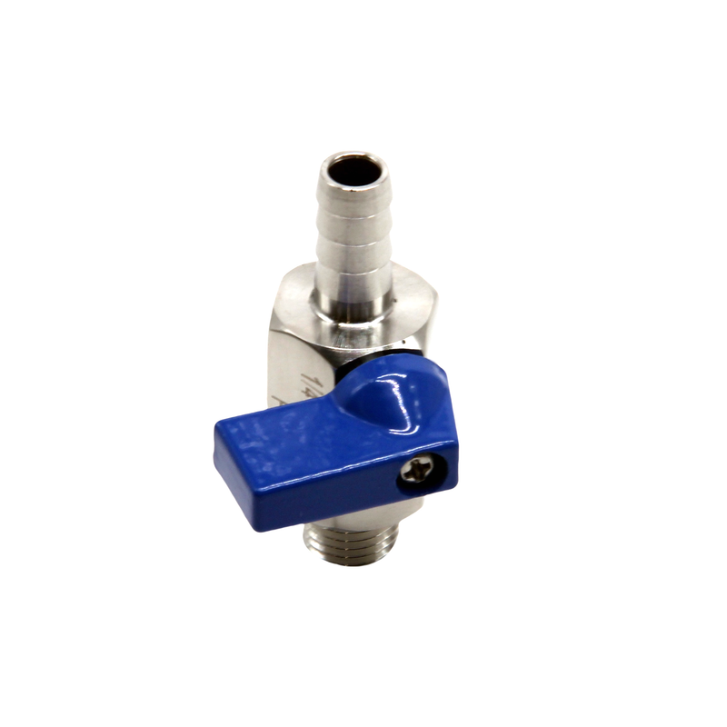 2PCS Ball Valve 1/4" male NPT to Barb 3/8"(OD: 8.5MM) Stainless Steel 304
