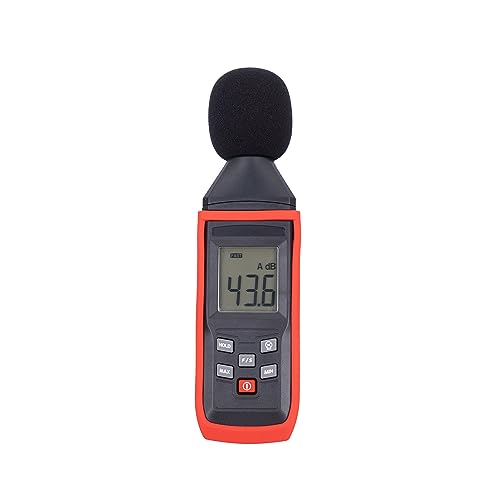 Sound Meter, Sound Level Meter, Noise Meter, Decibel Meter, Sound Analyzer, Range 30dB to 130dB with Backlight LCD Display, Data Hold, for Home, Office, School