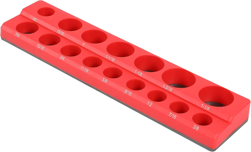 HFS(R) Magnetic Socket Organizer Set Magnetic Socket Organizer Tray SAE Standard Socket Holder Magnetic Tool Organizer
