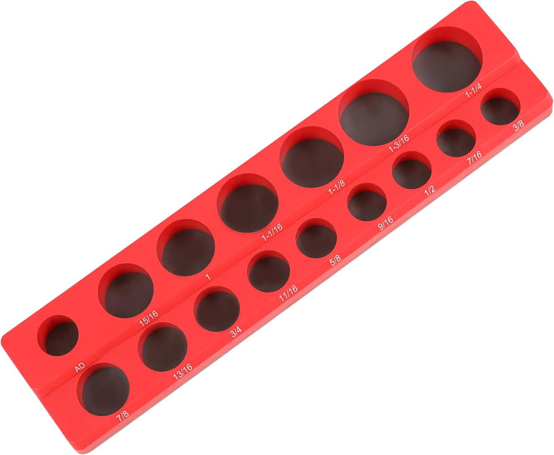 HFS(R) Magnetic Socket Organizer Set Magnetic Socket Organizer Tray SAE Standard Socket Holder Magnetic Tool Organizer