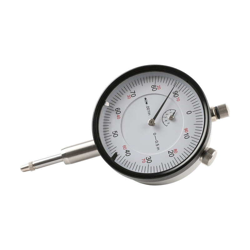 0-1/2" x 0.001" Dial Indicator Lathe Tool High Precision 1/4" Hole