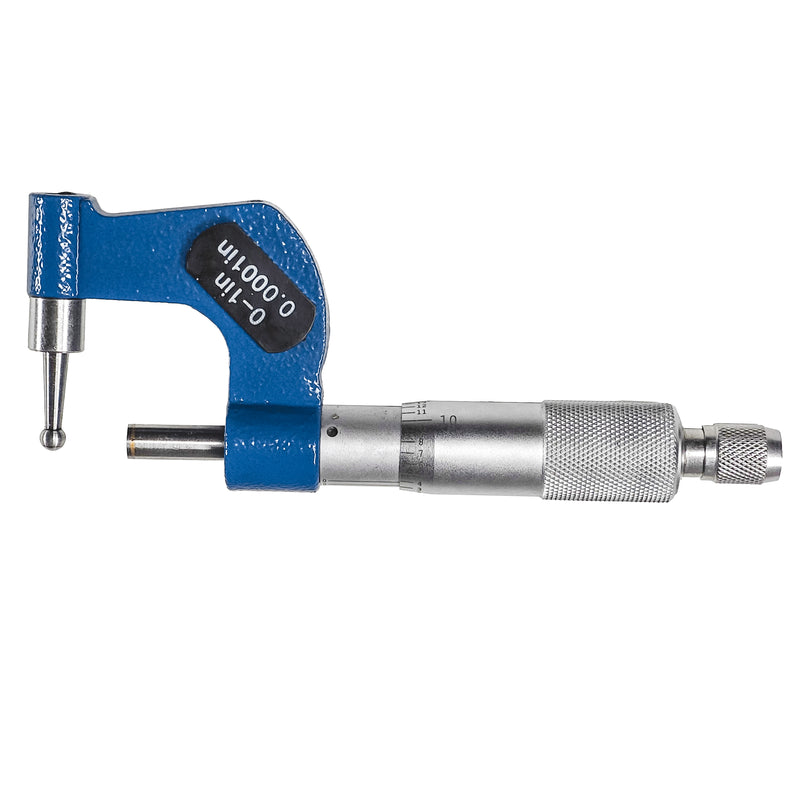 Tube Micrometer Reloading Ball Spherical Anvil Case Thickness 0-1"/0.0001"