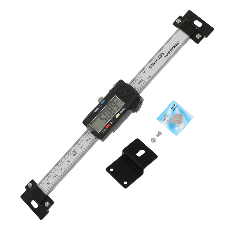 0-6"/0-150mm Digital Readout DRO Linear Scale - Hardened Stainless Steel, Accuracy ±0.05mm, Resolution 0.01mm
