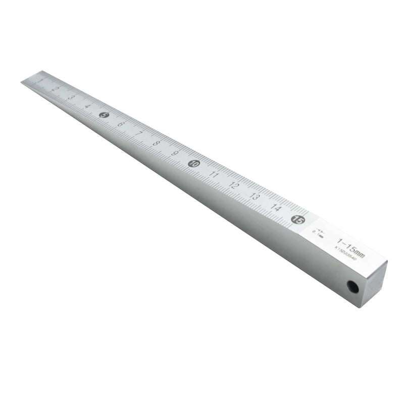 Precision Taper Gauge 0.4-6mm - Carbon Steel Gap Gage, Laser-Scaled Welding Wedge Feeler Hole Measure Tool
