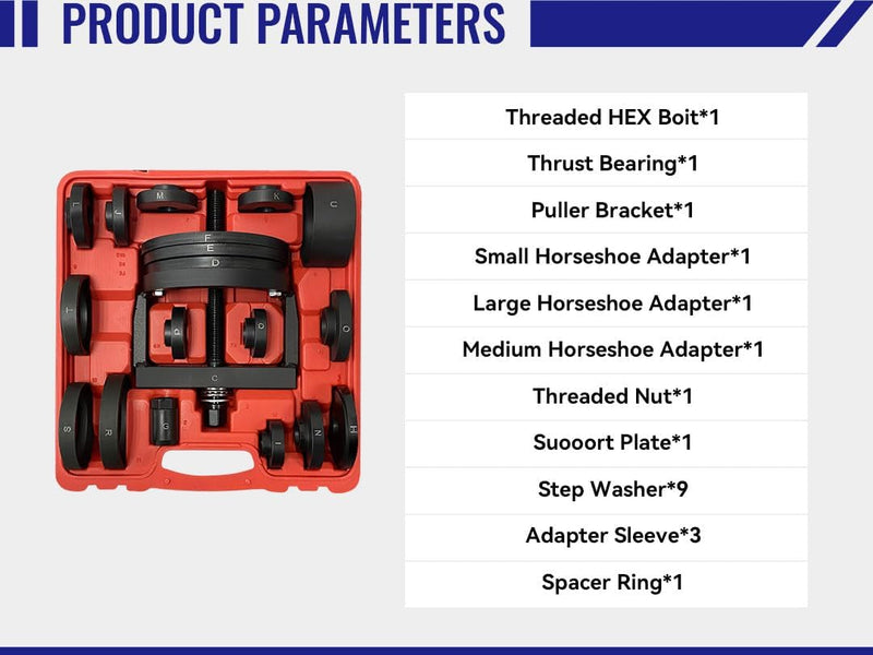Master Wheel Hub Bearing Remover & Installer Tool Kit, Back & Front Wheel Bearing Puller Set, Back & Front Wheel Hub Puller