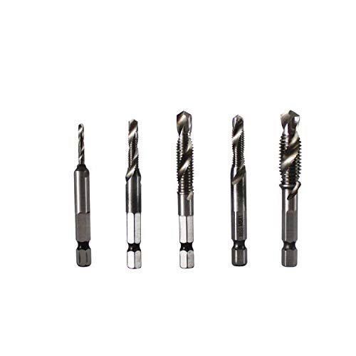 Combination Drill and Tap Bit 6-32nc 8-32nc 10-32nc 10-24nc 12-24nc 1/4-20nc
