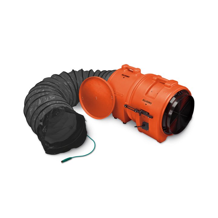 ALLEGRO 16″ Axial Explosion-Proof (EX) Plastic Blower w/ Canister & Ducting