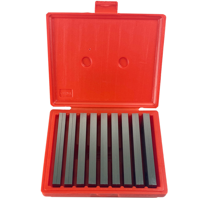 1/4" Steel Parallel Set 9 Pair Parallels .0002" Hardened