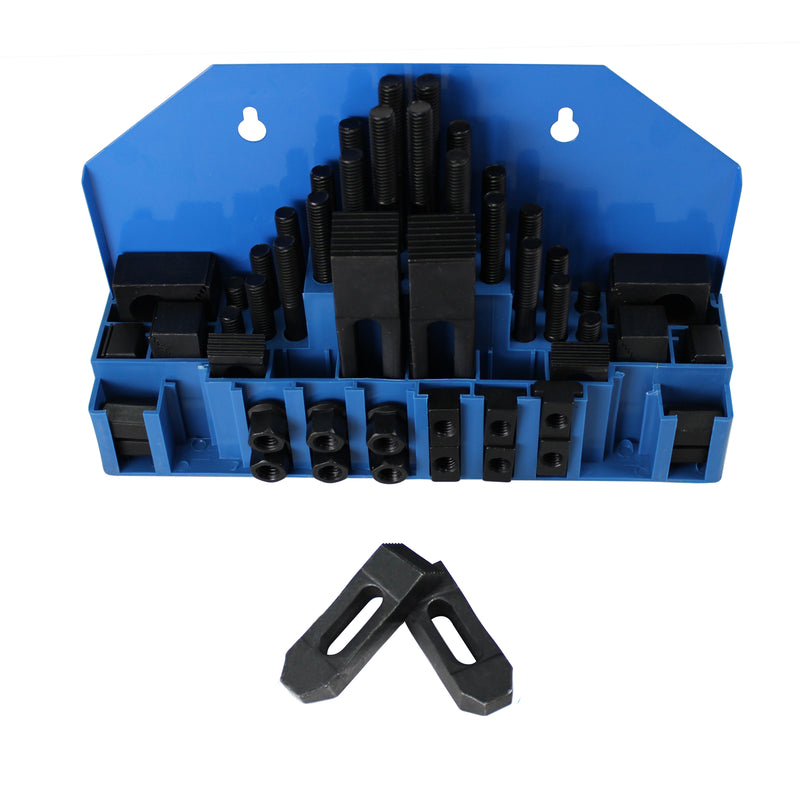 58Pc 7/16" Slot 3/8"-16 Stud Hold Down Clamp Clamping Set Kit Bridgeport Mill