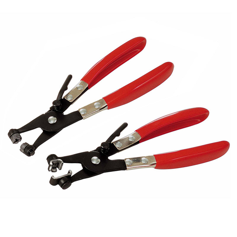 Hose Clamp Plier Set - 2Pcs - Cross Slotted & Flat Band Hose