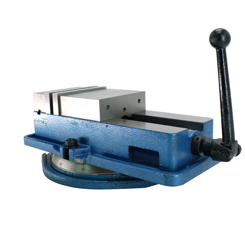 Milling Machine Lockdown Vise -Swiveling Base - Hardened Metal - CNC Vise